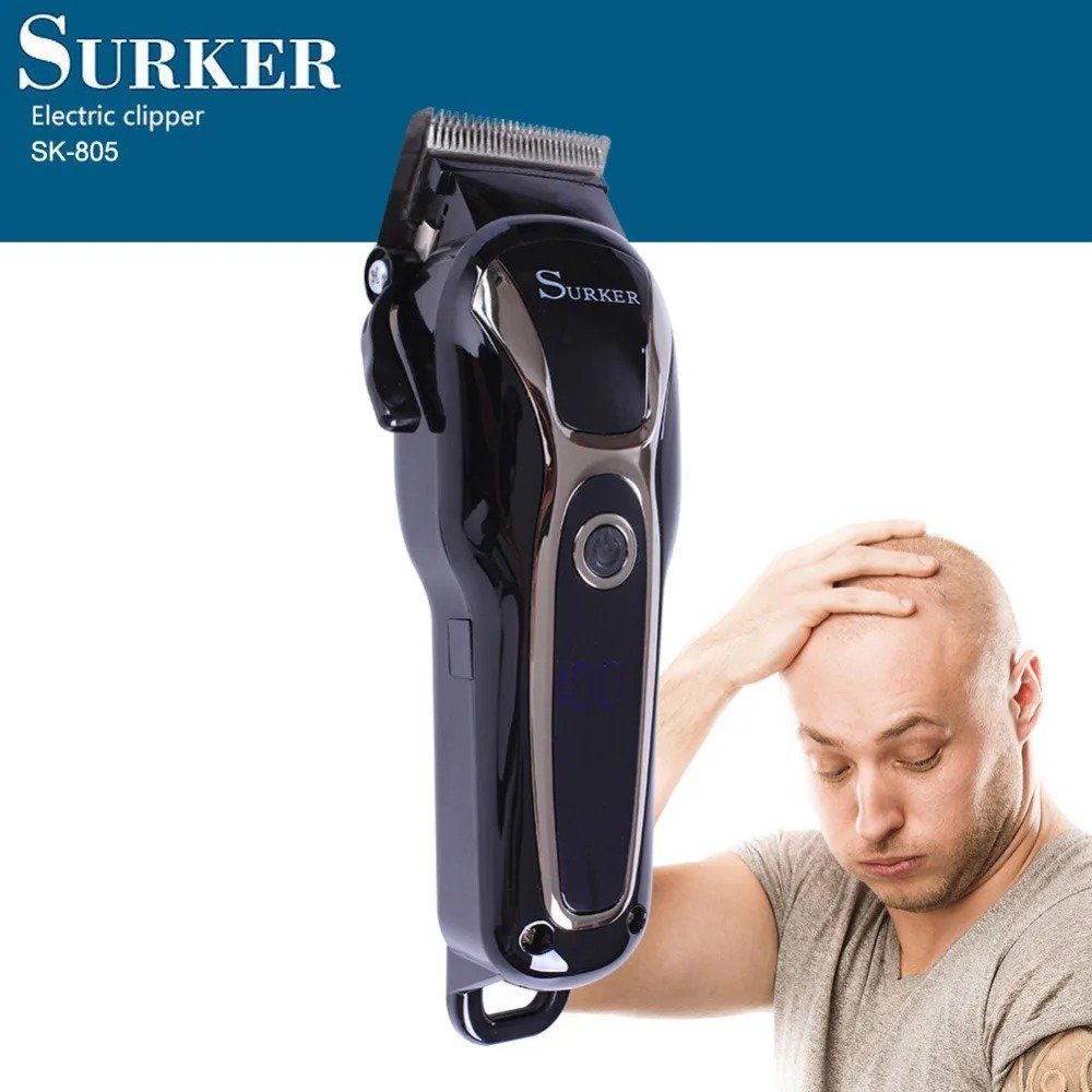 MAQUINA SURKER SK-805 Maquina peluquera recargable hair clipper - Imagen 4