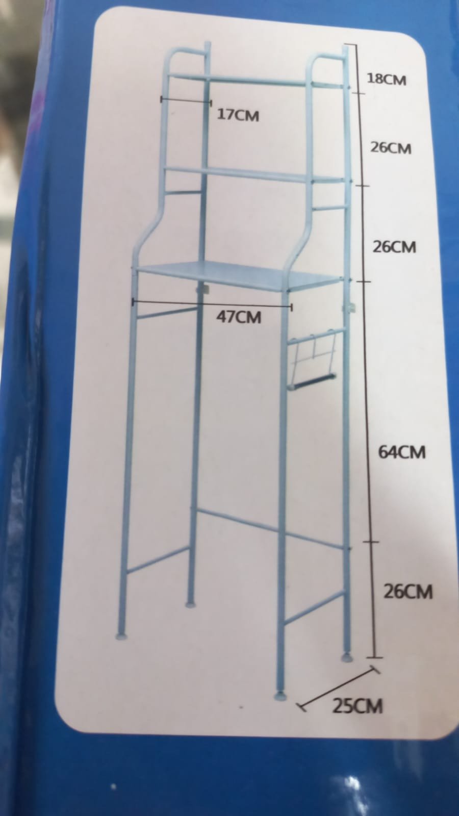 ORGANIZADOR baño o lavadora 3 niveles new toilet rack 166 cm alto - Imagen 7