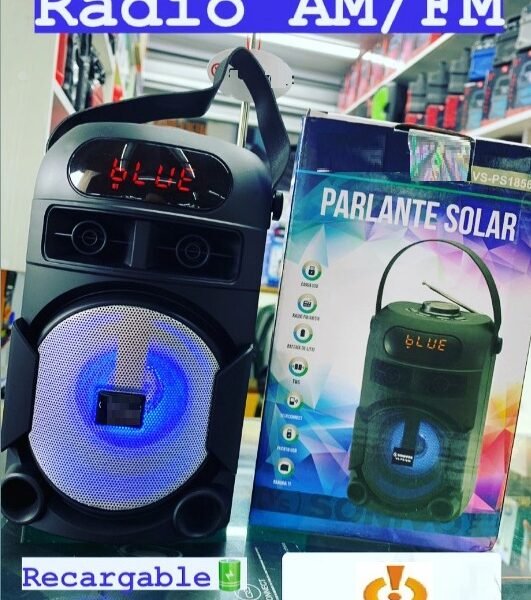 PARLANTE radio am/fm panel solar lazer lz-ps1856 bluetooth usb micro tws