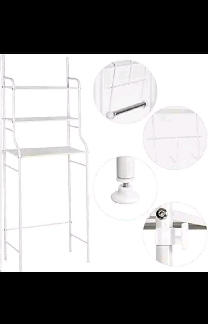 ORGANIZADOR baño o lavadora 3 niveles new toilet rack 166 cm alto - Imagen 4