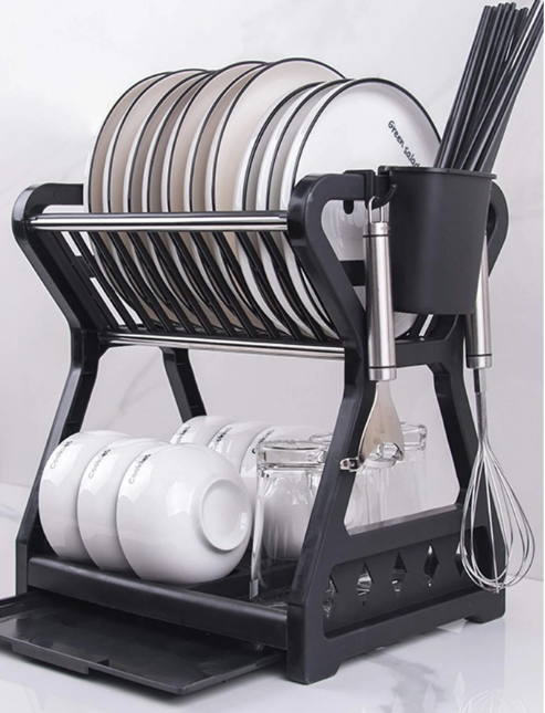 PLATERO ESCURRIDOR LOZA 2 Niveles con bandeja - Imagen 6