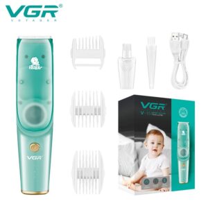 MAQUINA hair clippervacuum vgr v-151 baby peluquera para bebe con espirador de pelo