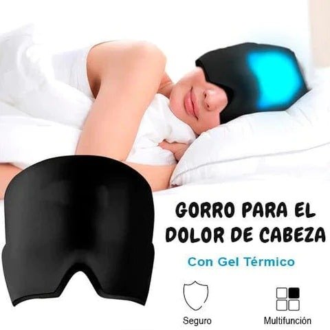 GORRO termico gel anti migrana o dolor cabeza