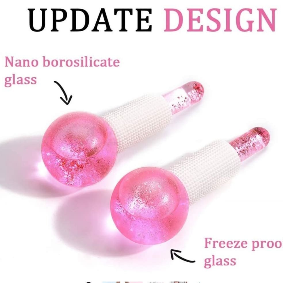 Bolas Cristal Frio Masajeador Facial Tonifica Cromoterapia Crystal Ball - Imagen 5