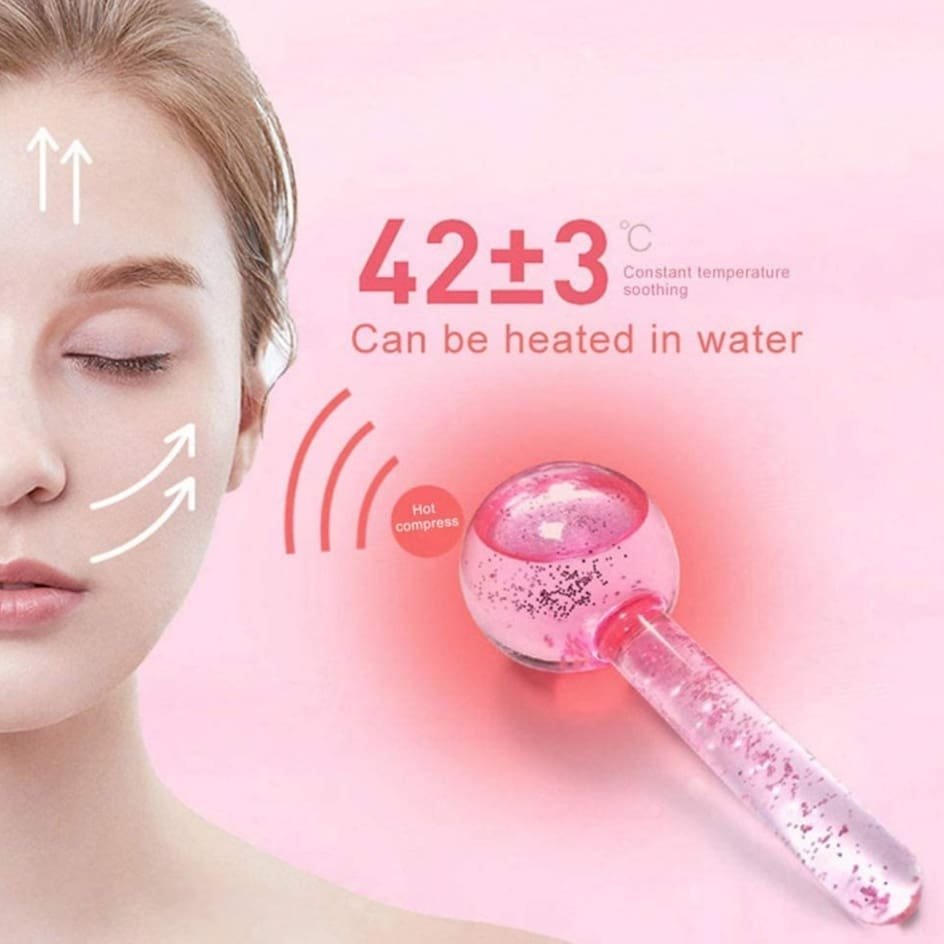 Bolas Cristal Frio Masajeador Facial Tonifica Cromoterapia Crystal Ball - Imagen 4