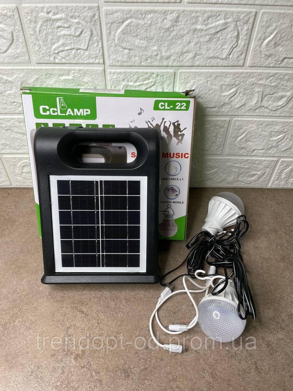 CARGADOR panel solar cl-22 30w led radio parlante bt mp3 powerbanck lampara - Imagen 6