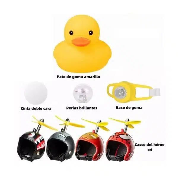 PATICO Pito luces casco para bicicleta o moto