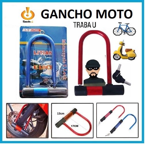 🚲 CANDADO candena Moto bici en u lokc