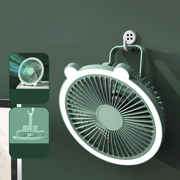 VENTILADOR LAMPARA colgable recargable pilas 20cm f2 - Imagen 5