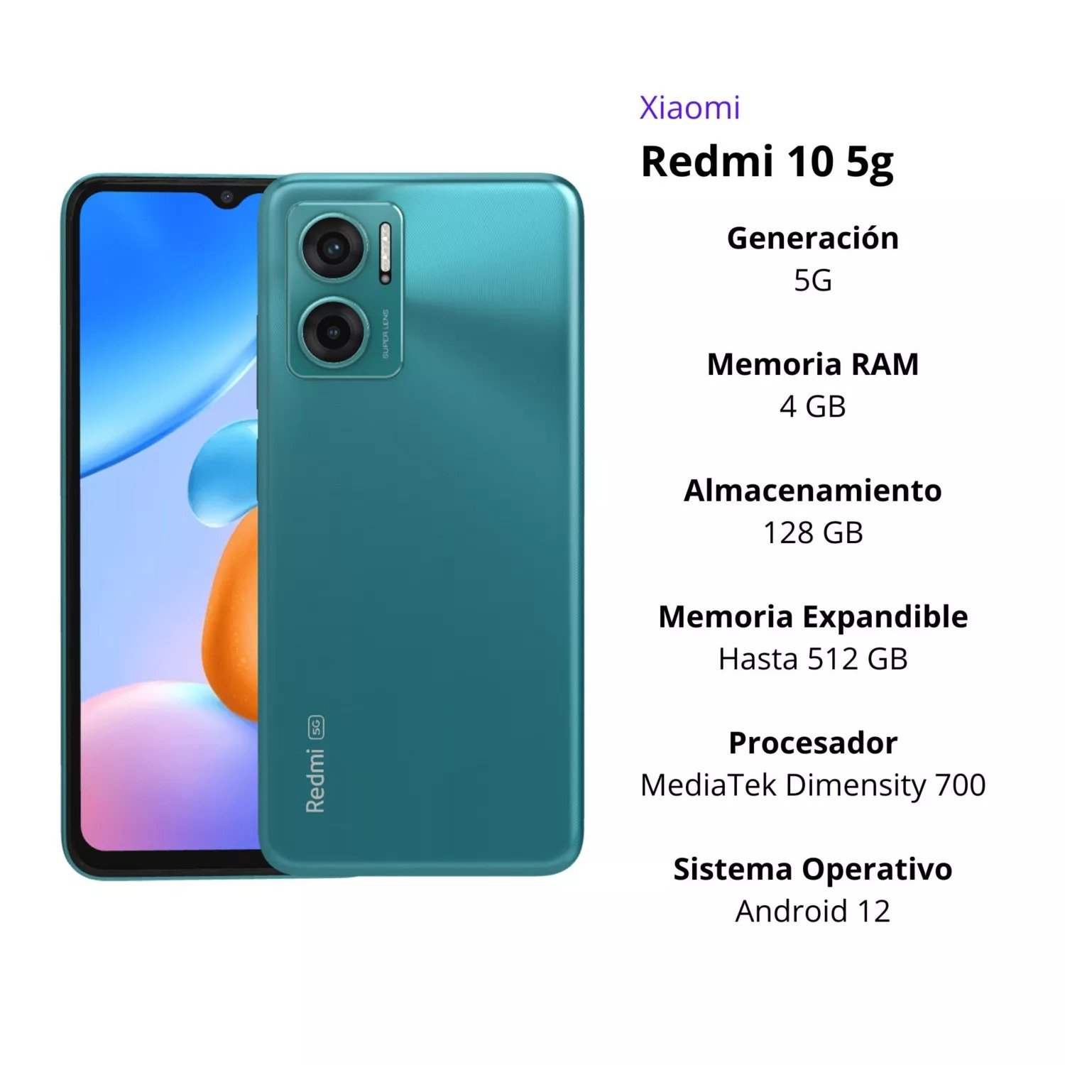 CELULAR REDMI 10 5G 128GB-4RAM