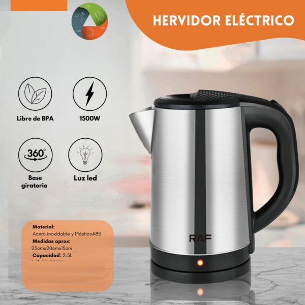 TETERA Hervidora electrica  RAFElectric 2lts jarra