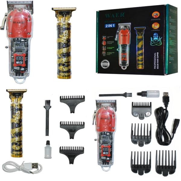 MAQUINAS peluquera waer WA-1938 Combo maquina patillera