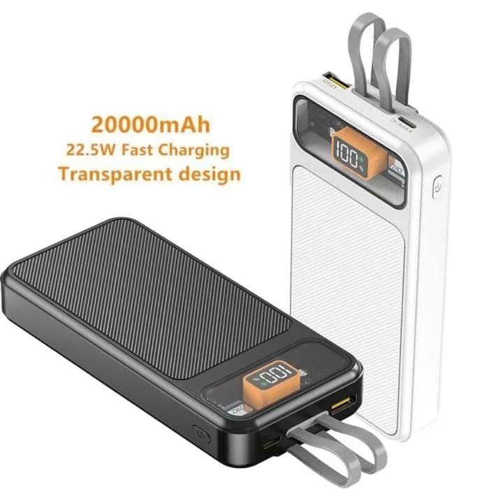 POWERBANK lampara 2wire 20000mAh tipo C iphone