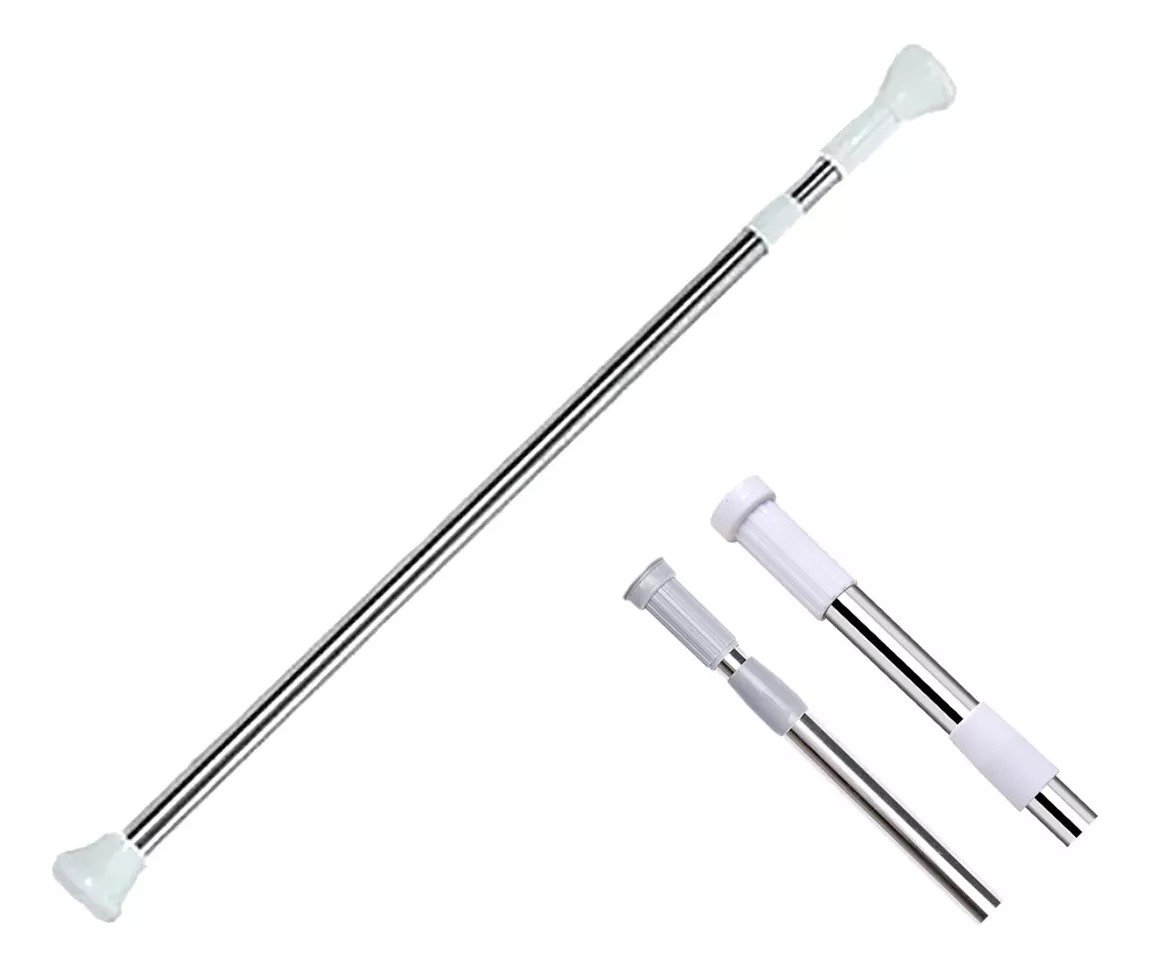 BARRA de cortina de tensión Metal shower curtain rod - Imagen 4