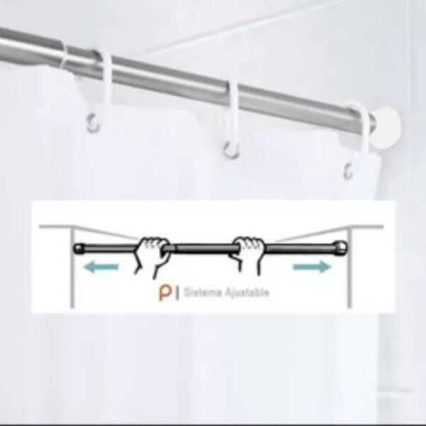 BARRA de cortina de tensión Metal shower curtain rod