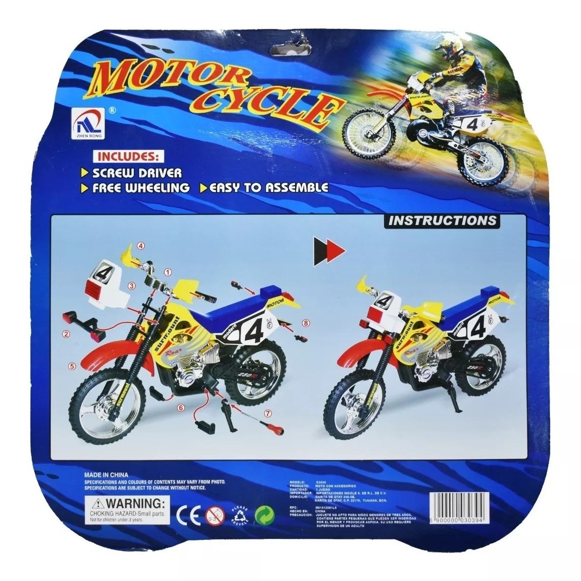 MOTOCICLETA a escala replica enduro pasta motocross - Imagen 5