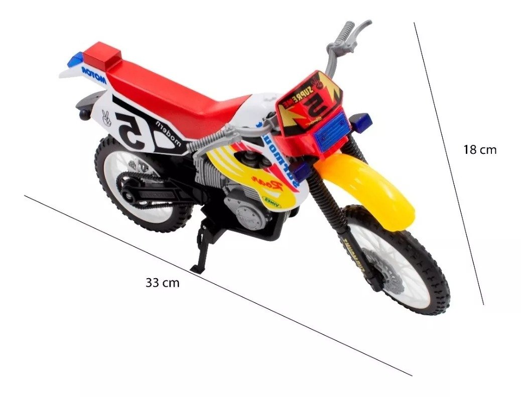 MOTOCICLETA a escala replica enduro pasta motocross - Imagen 4