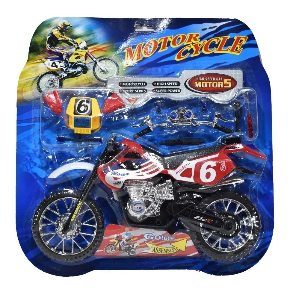 MOTOCICLETA a escala replica enduro pasta motocross - Imagen 3