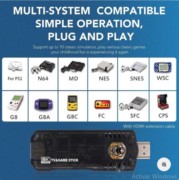 GAME BOX Convertidor de tv en Smartv mas consola juegos - Imagen 6