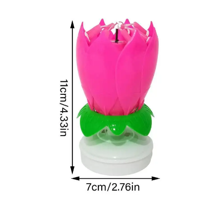 VELA Cumpleaños musical giratoria 360°- 8velas - Imagen 4