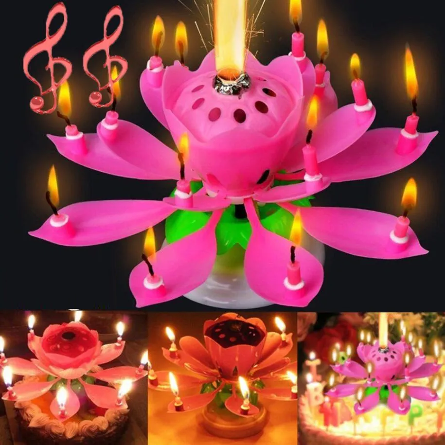 VELA Cumpleaños musical giratoria 360°- 8velas - Imagen 9