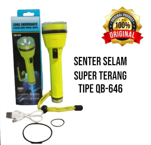 LINTERNA SUMERGIBLE Buceo Guardavidas LED QB-656 - Imagen 3