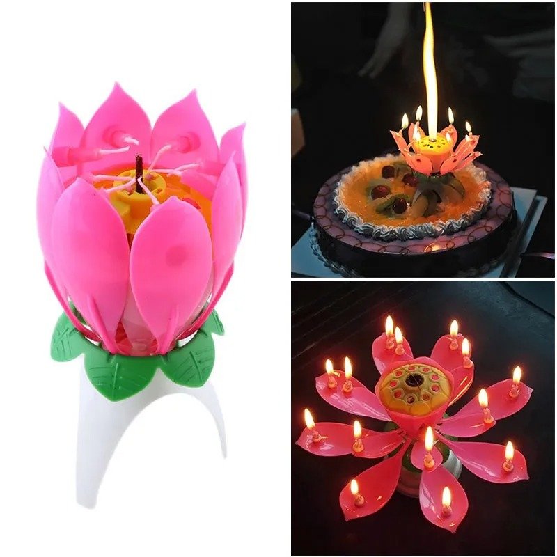 VELA Cumplea os Musical Giratoria 360 8velas TIENDA Oi