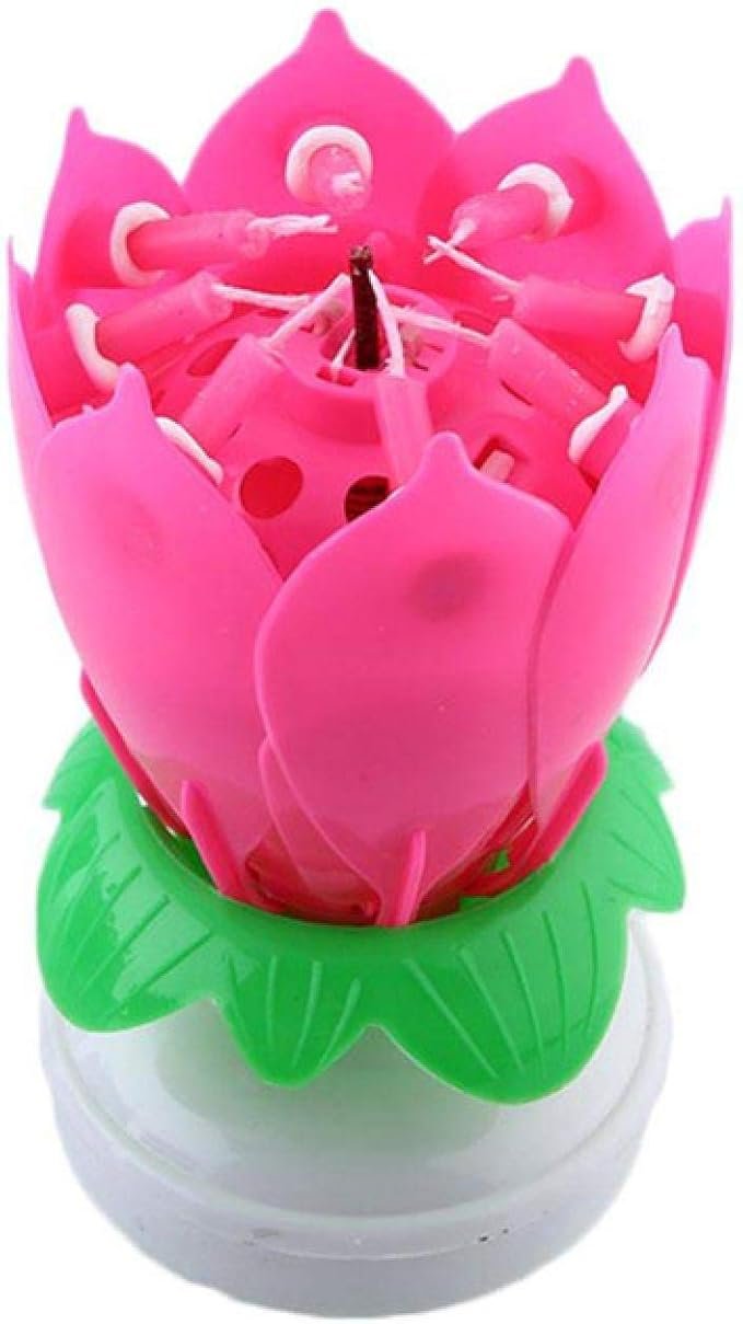 VELA Cumpleaños musical giratoria 360°- 8velas - Imagen 3