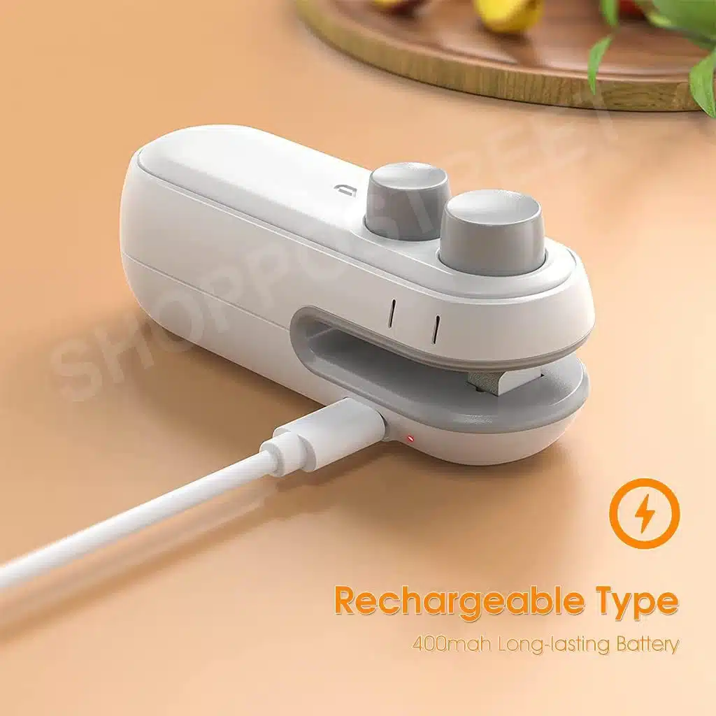 SELLADORA MANUAL PARA BOLSA  RECARGABLE CORTADOR PORTABLE SEALING MACHINE - Imagen 5