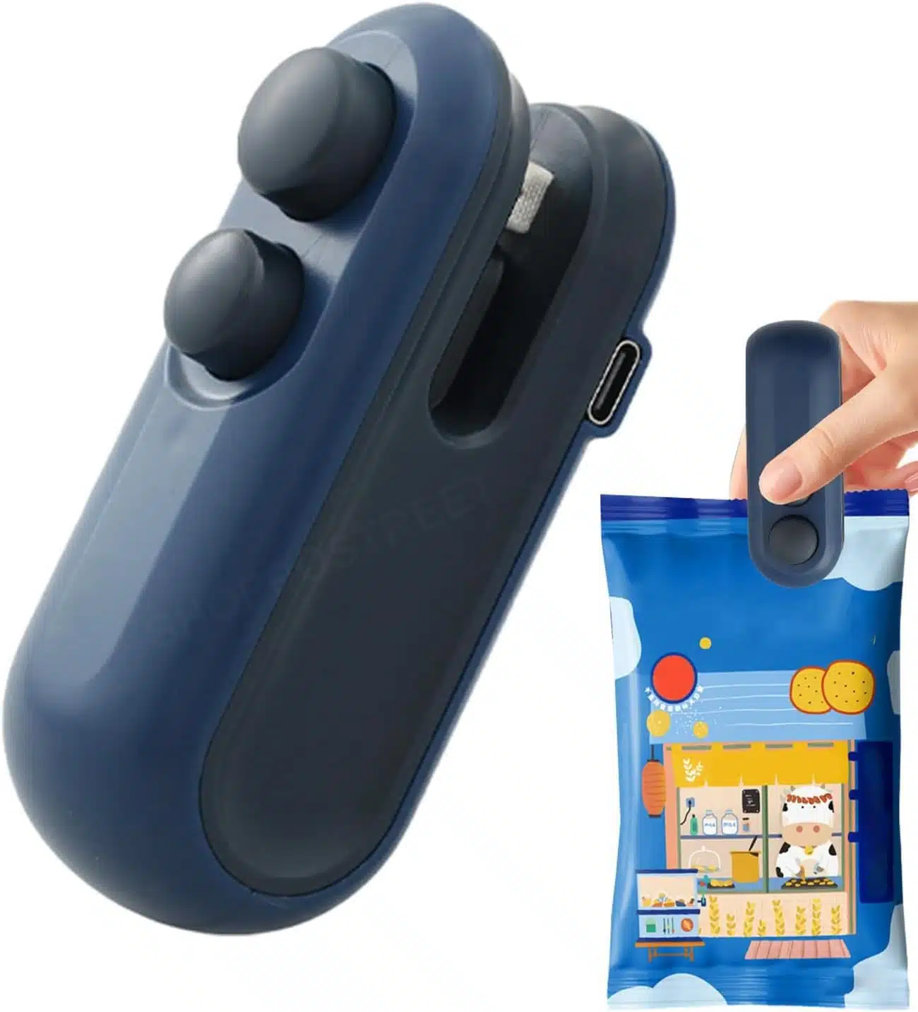 SELLADORA MANUAL PARA BOLSA  RECARGABLE CORTADOR PORTABLE SEALING MACHINE - Imagen 6