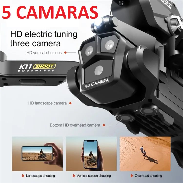 DRONE k11 bombadea bolas hidrohel-3cámara 8K , ANTIobstáculos, fotografía aérea, - Imagen 9