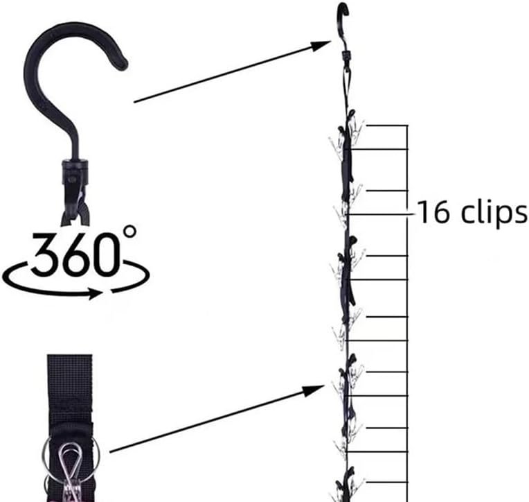 PERCHERO para gorra 8 clips para pared, puerta, armario, sombrero, exhibidor - Imagen 3