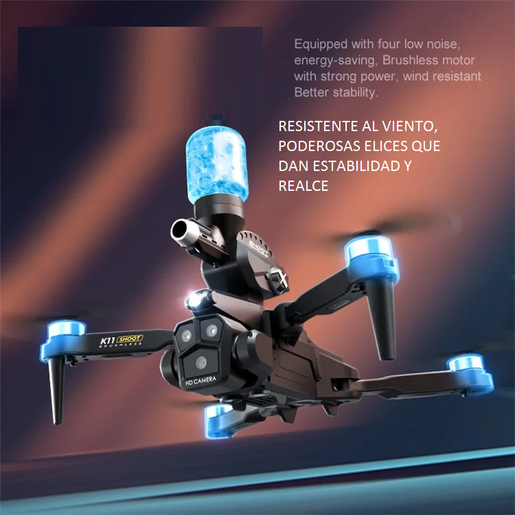 DRONE k11 bombadea bolas hidrohel-3cámara 8K , ANTIobstáculos, fotografía aérea, - Imagen 10