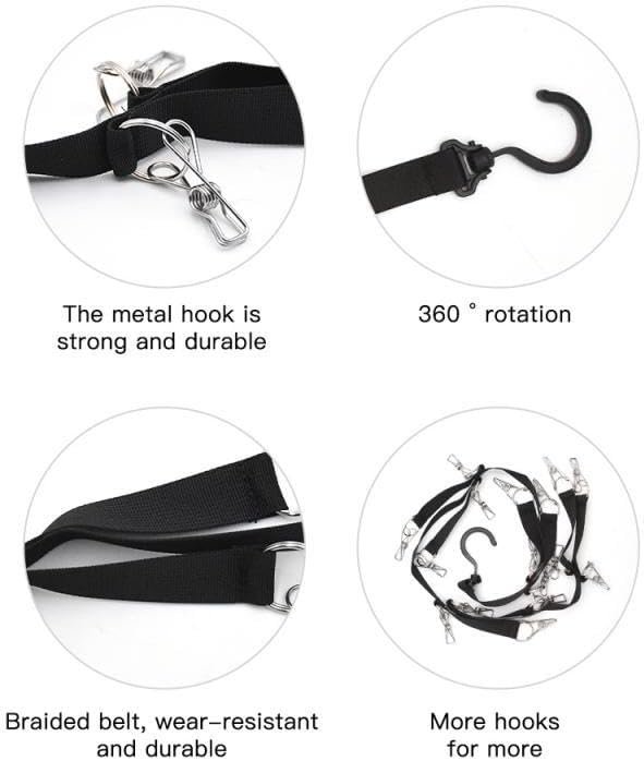 PERCHERO para gorra 8 clips para pared, puerta, armario, sombrero, exhibidor - Imagen 5