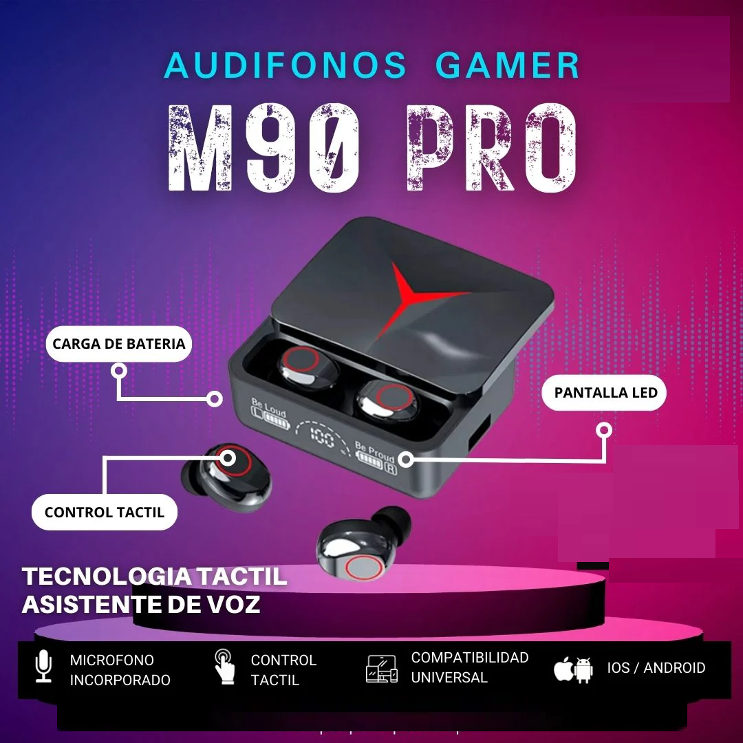 AURICULAR m90 pro Bt gamer 2x49mil - Imagen 2