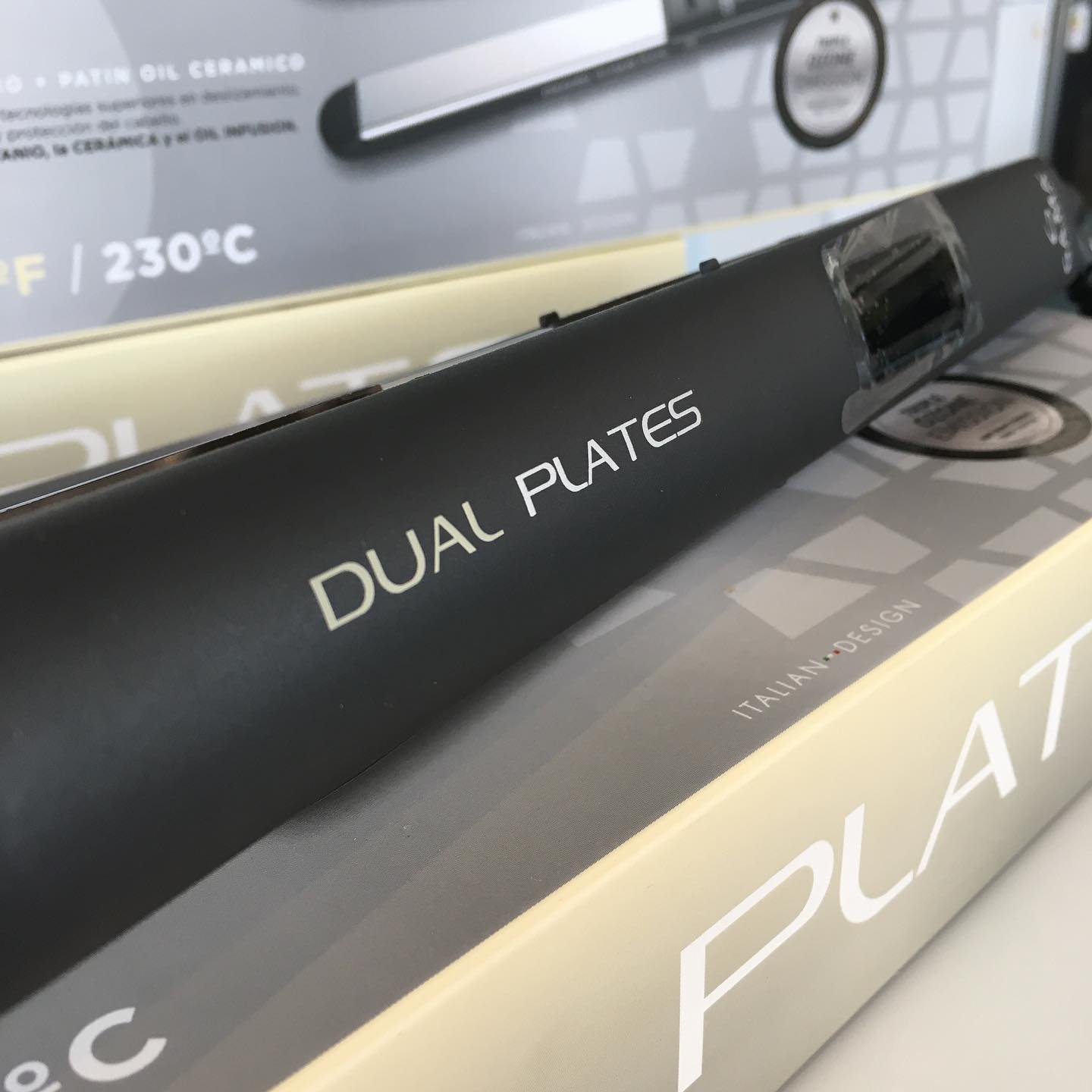 PLANCHA CABELLO GAMA Dual plates Profesional Titanio Aceites Pelo 450f/230c - Imagen 5