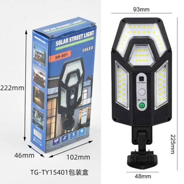 LAMPARA Solar alumbrado publico  sh-801b 63cob