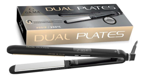 PLANCHA CABELLO GAMA Dual plates Profesional Titanio Aceites Pelo 450f/230c - Imagen 4