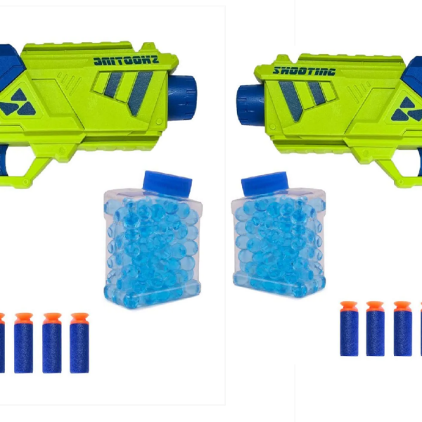 juego 2PISTOLAHIDROGEL y dardos 2x1 recargas dardo+gafas