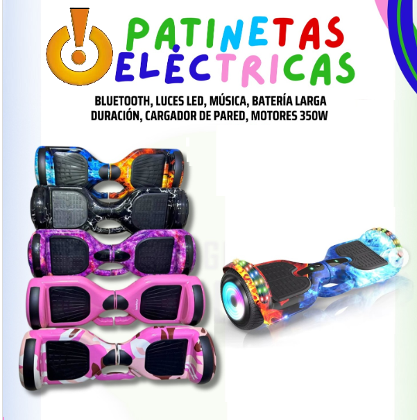 MALUMETA Scooter Eléctrica Smart 6.5 Con Bluetooth patineta eléctrica o hoverboard