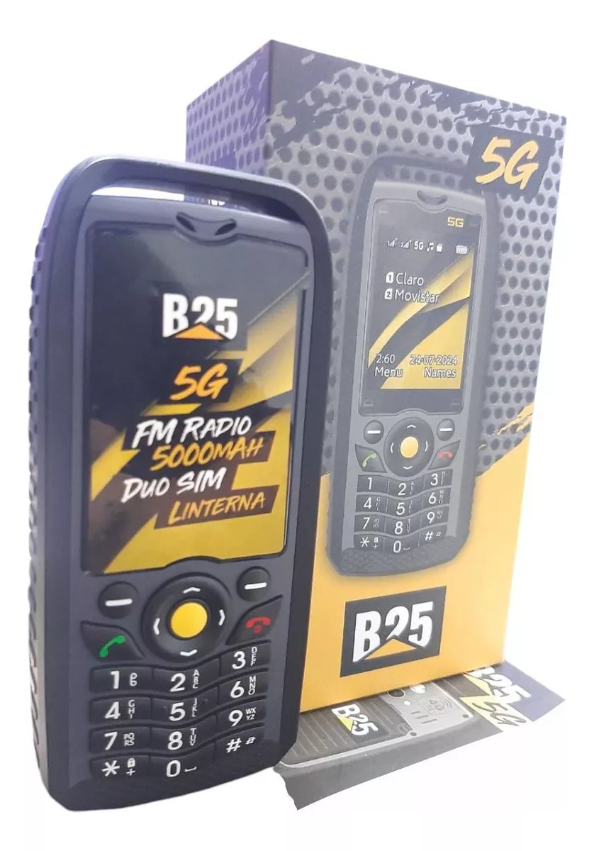 CELULAR B25 5G trabajo pesado tipocat profesional flechita - Imagen 3