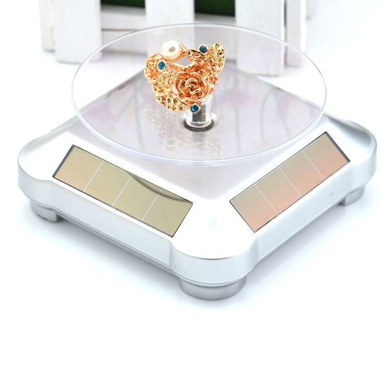 ESTANTE Soporte exhibición giratorio Solar automática estable de doble uso, 360 grados - Imagen 7