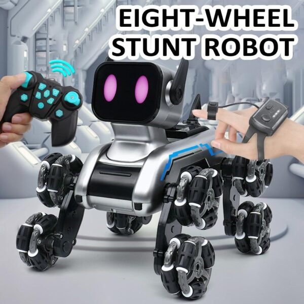JUGUETE ROBOT stunt eight -whell dog