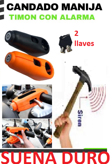CANDADO alarma bloqueo manija TIMON