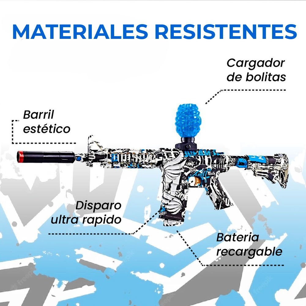 JUGUETE LANZA HIDROGEL mp-5 electric mini shot M216 COLOR - Imagen 7