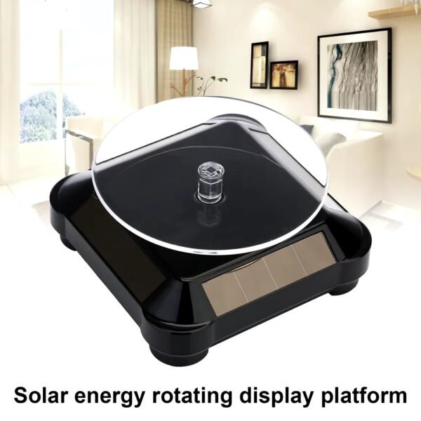 ESTANTE Soporte exhibición giratorio Solar automática estable de doble uso, 360 grados
