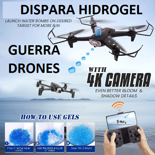 DRONE GIGANTE bolas hidrohel Inteligente Wifi HD Giro 360 dispara