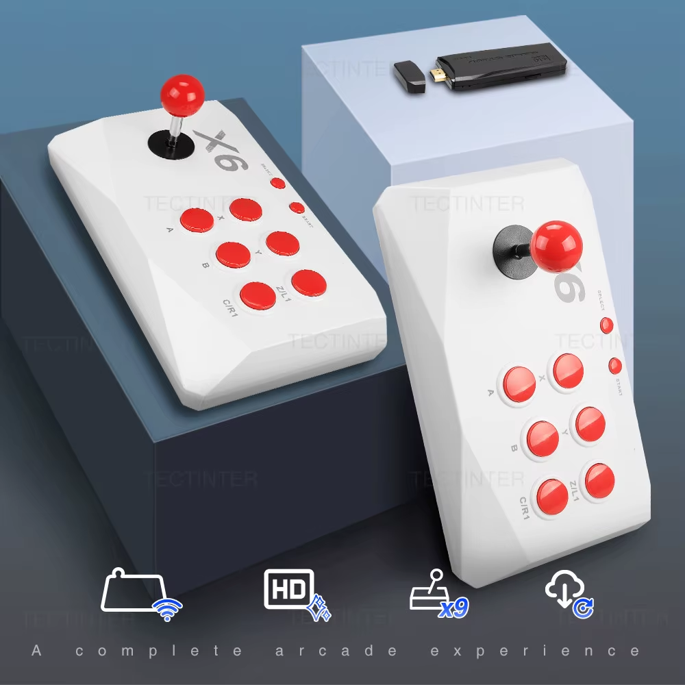 CONSOLA doble arcade X6 tv 2 Jugadores Joystick Games Voor Mame/Psp/PS1/Snes/Sega - Imagen 3
