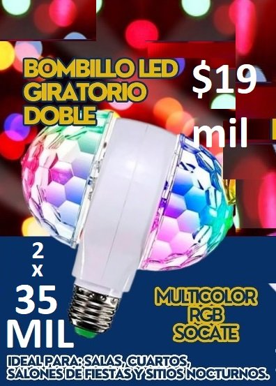 BOMBILLO LED DOBLE GIRATORIO Promo2x35mil - Imagen 3