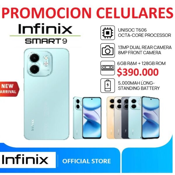 CELULAR Infinix  Smart 9 * 128GB 3GB + 3GB RAM